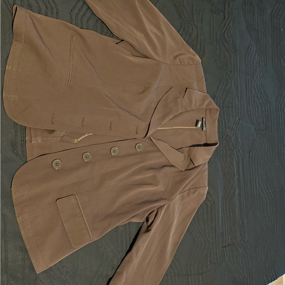 Lane Bryant Chocolate Brown Blazer